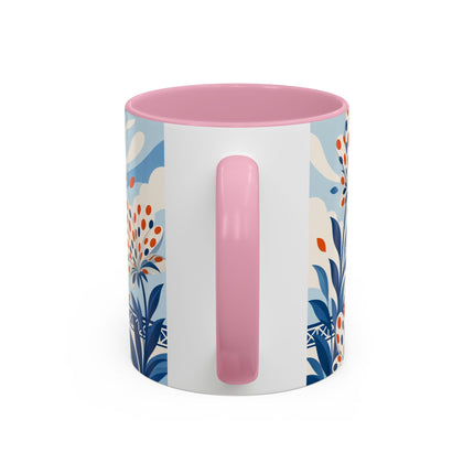 🌼🧡 The Polka Dot Wind Dancer Colorful Mug – Art Deco Fashion Whimsy