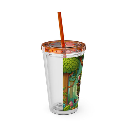 Stealthy Stripes Sunsplash Tumbler with Straw, 16oz