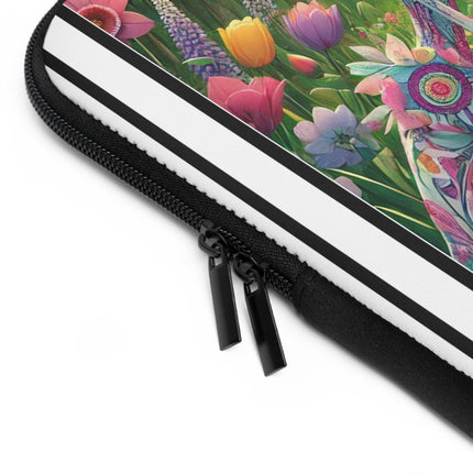 Spring Gambit: A Fairy’s Move Laptop Sleeve – Whimsical Chess & Spring Magic