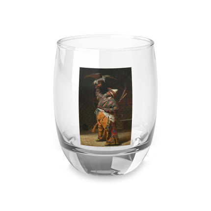 A Rich Kirghiz Huntsman with a Falcon by Vasily Vereshchagin Whiskey Glass