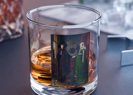 Arnolfini Portrait by Jan Van Eyck Rocks Glass, 10oz