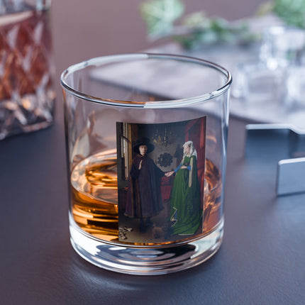 Arnolfini Portrait by Jan Van Eyck Rocks Glass, 10oz
