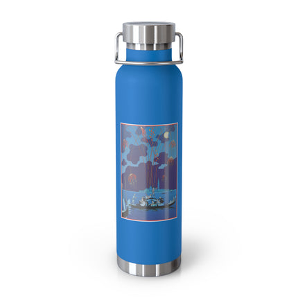 Fireworks in Venice by George Barbier Copper Vacuum Insulated Bottle, 22oz