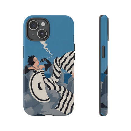 Art Deco Smoker Phone Case – Glamorous Lounging & Timeless Allure
