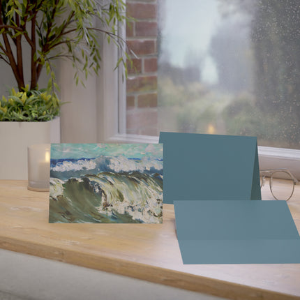 The Wave by Karl Hagemeister Greeting Cards (1, 10, 30, and 50pcs)