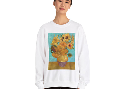 Vase with Twelve Sunflowers by Vincent Van Gogh Heavy Blend™ Crewneck Sweatshirt
