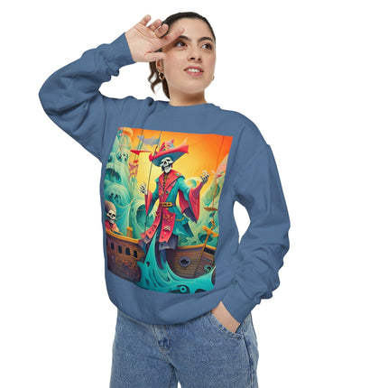 Skeleton Crew of the Misty Seas Unisex Garment-Dyed Sweatshirt