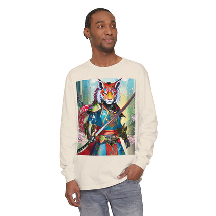 Cyberpunk Samurai Lion Long Sleeve T-Shirt