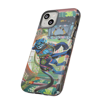 Cyber Panther's Hunt Phone Cases