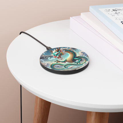 The Tibetan Dragon in Battle Wireless Charger – Power, Motion & Mythic Energy