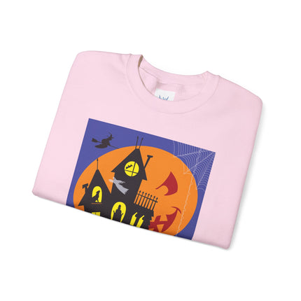 Halloween Night at the Haunted House Unisex Heavy Blend™ Crewneck Sweatshirt