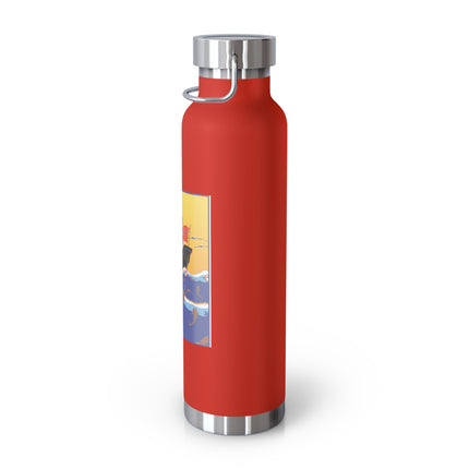 Golden Seas and Whimsical Dreams Copper Vacuum Insulated Bottle, 22oz