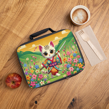 Samurai Kitten Lunch Bag – Discipline, Grace & Playful Courage
