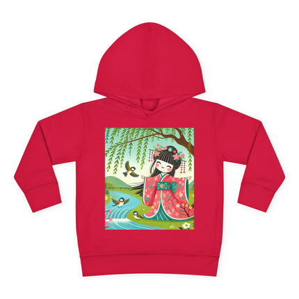 Sparrow Dance Geisha Fairy Toddler Pullover Fleece Hoodie