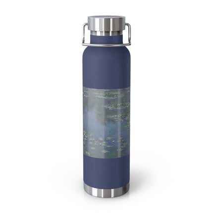 Water Lilies by Claude Monet Copper Vacuum Insulated Bottle, 22oz