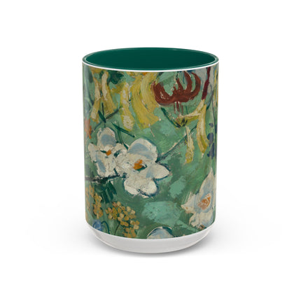 Flowers by August Babberger Colorful Mugs (11oz, 15oz)