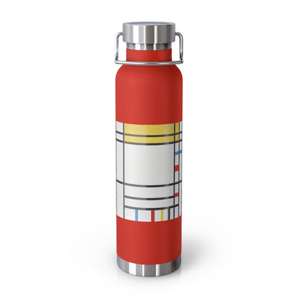 Place de la Concorde by Piet Mondrian Copper Vacuum Insulated Bottle, 22oz