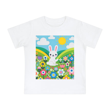 A Young Bunny’s Day Baby T-Shirt – Gentle Moments in Bloom