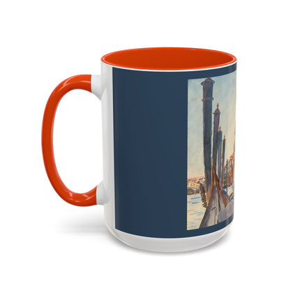 Gondola Moorings on the Grand Canal by John Singer Sargent Colorful Mugs (11oz, 15oz)
