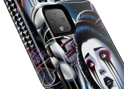 Geisha’s Black Ink Tears Phone Cases