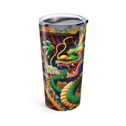 Tibetan Dragon Above Kabuki Stage Bento Lunch Box Tumbler 20oz