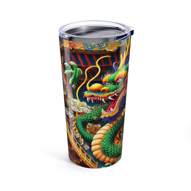 Tibetan Dragon Above Kabuki Stage Bento Lunch Box Tumbler 20oz