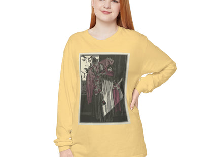 L’écran by Fernand Siméon Garment-dyed Long Sleeve T-Shirt