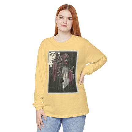 L’écran by Fernand Siméon Garment-dyed Long Sleeve T-Shirt