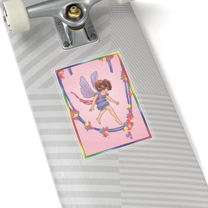 A Playful Fairy Jumps Rope Kiss-Cut Stickers (4 Sizes)