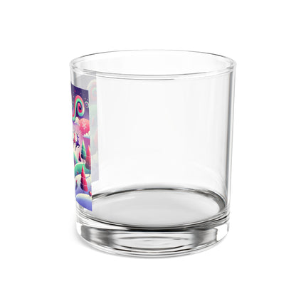Festive Reindeer Flight Rocks Glass, 10oz