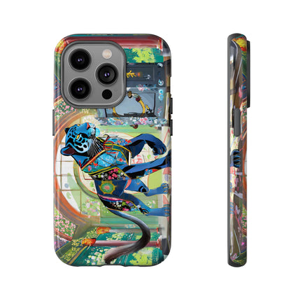 Cyber Panther's Hunt Phone Cases