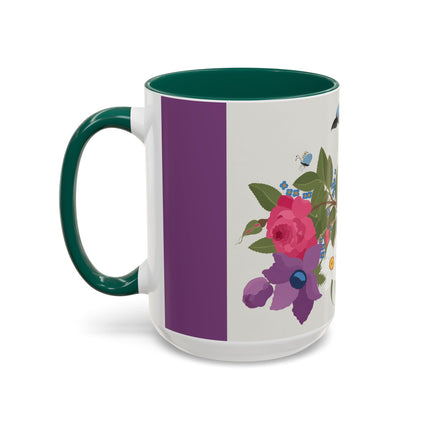 Bluebird & Butterfly Colorful Mugs – Spring Harmony & Delicate Beauty