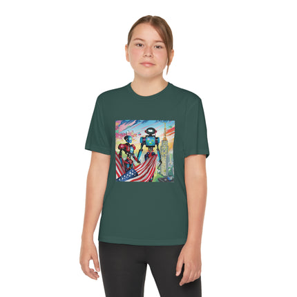 High Fashion Cyberpunk CIA Robots Youth Competitor Tee