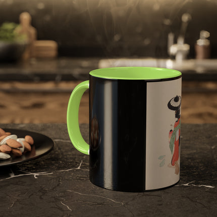 Illustrations of Japanese Toys Pl.020 by Kawasaki Kyosen Colorful Mugs, 11oz