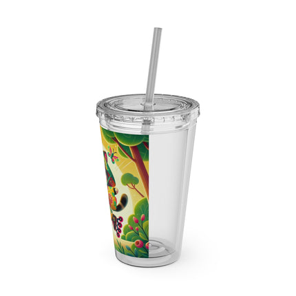 Firefly Dance on Wheels Sunsplash Tumbler with Straw, 16oz