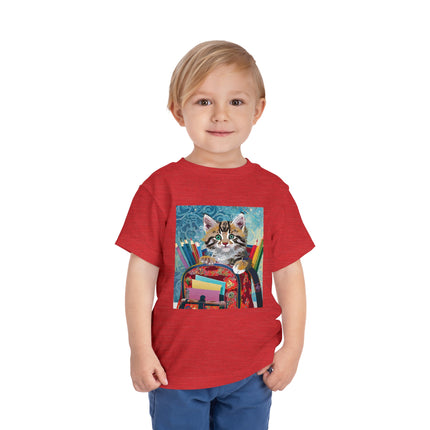 Whiskered Wanderings Toddler Short Sleeve Tee
