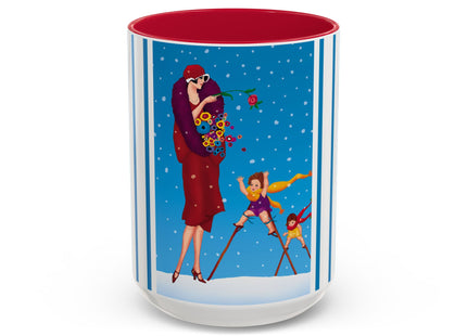 Snowfall & Couture Colorful Mugs (11oz, 15oz)