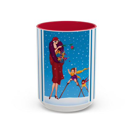 Snowfall & Couture Colorful Mugs (11oz, 15oz)