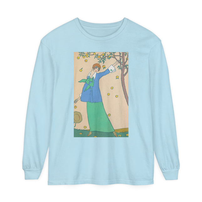 Le Verger by Georges Lepape Garment-dyed Long Sleeve T-Shirt
