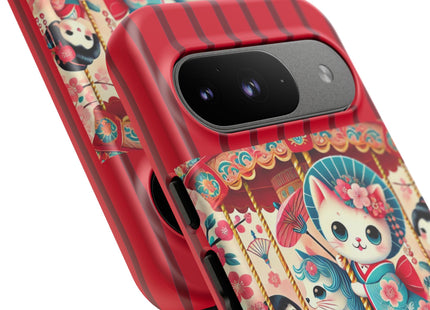 Geisha Kitten's Enchanted Carousel Phone Cases