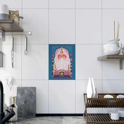 August & Peridot Ceramic Tile — Gem Series by Sofia Chiostri