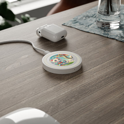 Geisha Kitten and the Dragon Kite Quake Wireless Charging Pad