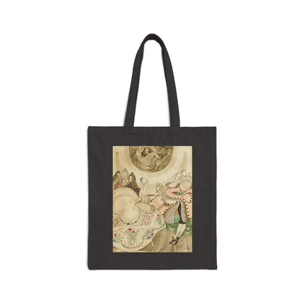 Sur talons rouges (On Red Heels) pl 01 by Gerda Wegener Cotton Canvas Tote Bag