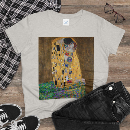The Kiss by Gustav Klimt Women's Midweight Cotton Tee