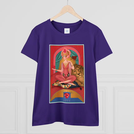 July & Ruby (from the Gem Series) by Sofia Chiostri Women's Midweight Cotton Tee