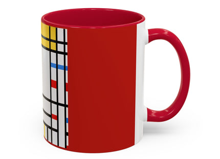 Place de la Concorde by Piet Mondrian Colorful Mugs (11oz, 15oz)