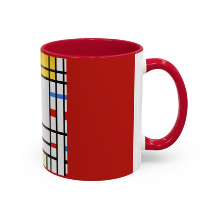 Place de la Concorde by Piet Mondrian Colorful Mugs (11oz, 15oz)