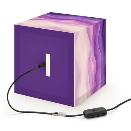Autumn Serenade in Purple and Lavender Light Cube Lamp