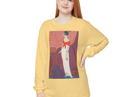 L’Entracte by Georges Lepape Garment-dyed Long Sleeve T-Shirt