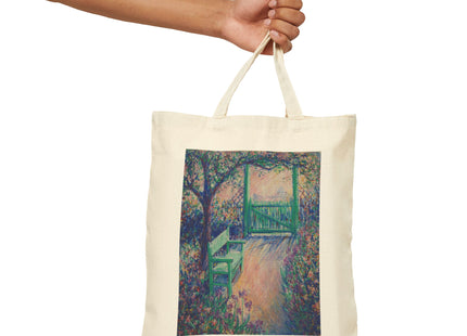 The Artist’s Garden (The Green Chair) by Theodore Earl Butler Cotton Canvas Tote Bag